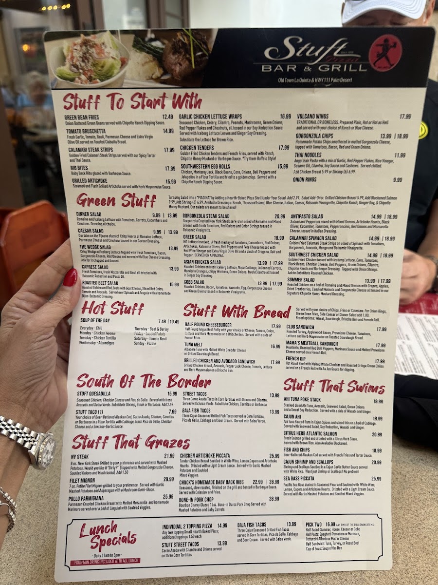Stuft Pizza Bar & Grill Menu - Image 3